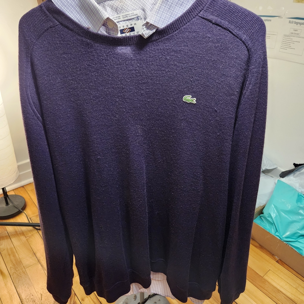 Lacoste Men's Dark Purple (ONLY SWEATER)